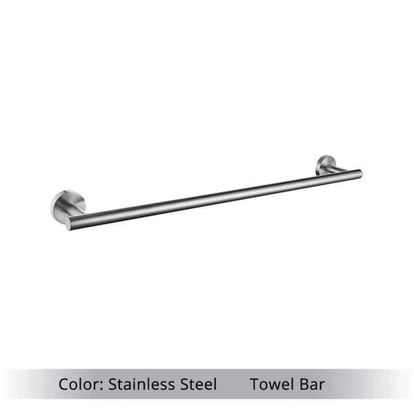Badeværelsestilbehørssæt, mat sort finish, rustfrit stål hardware, SS-Håndklædestang 45CM