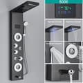 Miniatyrbild 2 av 2: LED Duschblandare, Digital Temperaturdisplay, Kroppsmassage System, Svart 8006