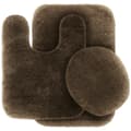 Miniatyrbild 1 av 2: Badrumsaccessoarset, badmatta, toalettlocksskydd, toalettmatta,6 BRUN