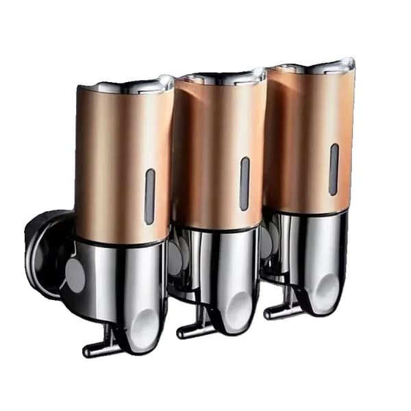 Sæbedispenser, Automatisk væskedispensering, Multifunktionel brug, Væghængt design,3 gyldne