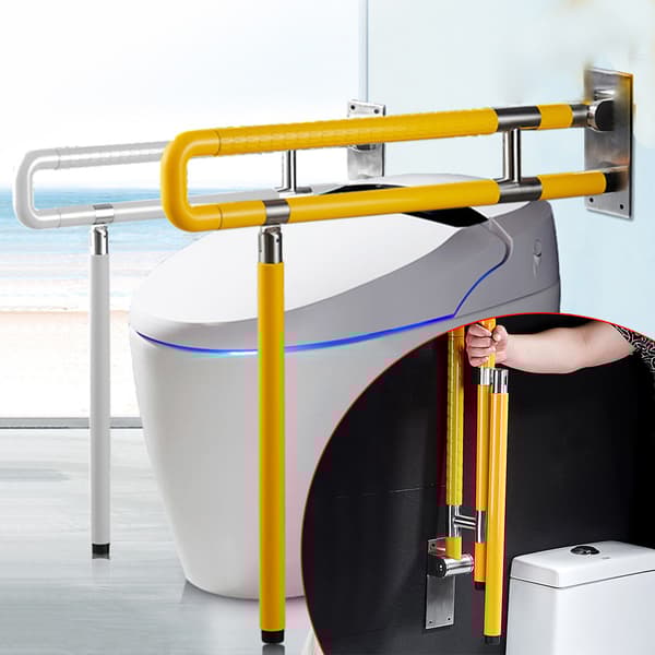 Badrumsstödhandtag, Justerbar design, 500 lb kapacitet