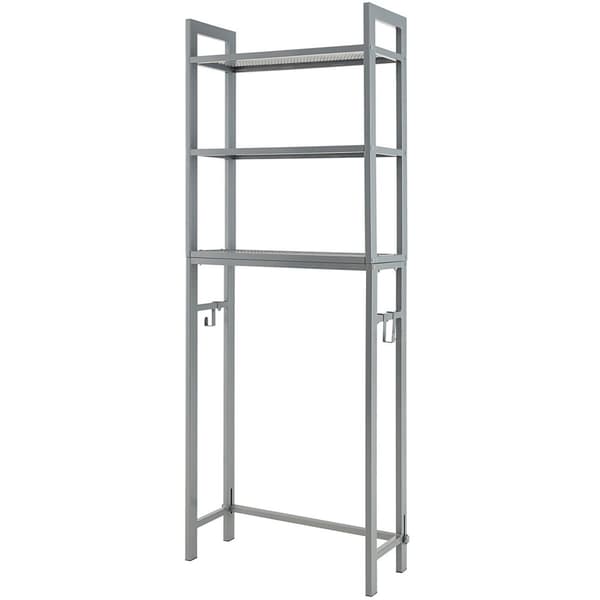 Förvaringshylla, 25x10.5x67.5 tum, Grå