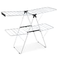 Miniatyrbillede 2 af 8: Tøjstativ, 154x55.5x90-176.5 cm, Hvid + Sort
