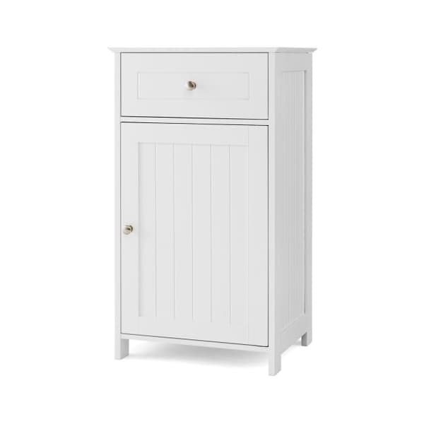 Badeværelsesskab Gulvorganisator, 43x34x77 cm, Hvid