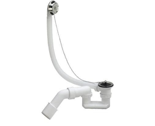 Avlopps- och bräddavloppsset 6/4""x40 / 50 plast / vit modell nr. 6387.35PL