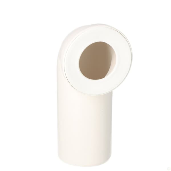 WC-tilslutningsbøjning 90° - plast / alpinhvid