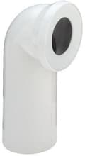 Miniatyrbillede 1 af 4: WC-tilslutningsbøjning 90° - plast / alpinhvid