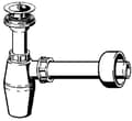 Miniatyrbild 1 av 2: Flasksifon 5/4"x5/4" plast/vit modell nr 5726PL