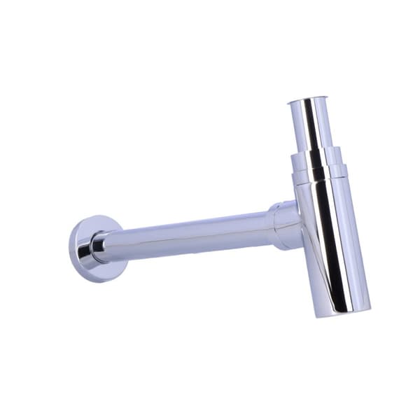 Flasksifon Design G 1,1/4""x32 mm med rosett, kromat justerbart avloppsrör upp till 320 mm Online