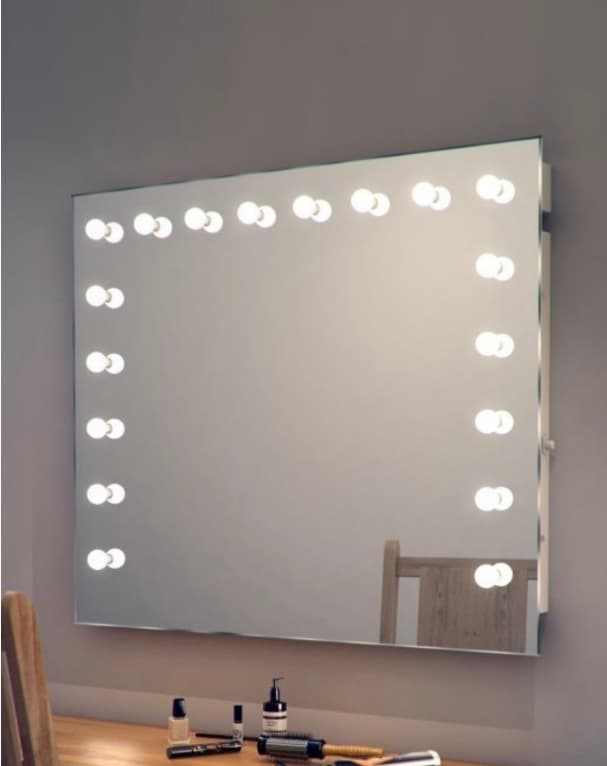 Hollywood LED Bulbs Spegel Beverly Hills 1000 mm x 1200 mm