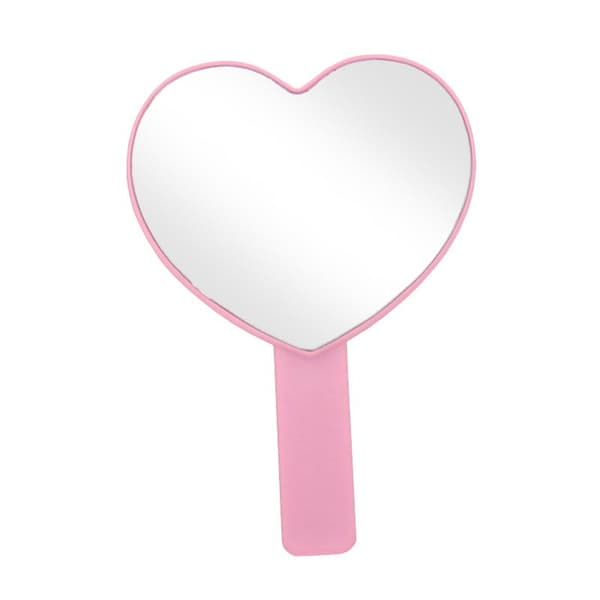 Hjerteformet speil - Rosa