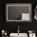 Miniatyrbild 3 av 5: vidaXL Badrumsspegel LED 70x50 cm