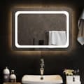 Miniatyrbild 2 av 5: vidaXL Badrumsspegel LED 70x50 cm