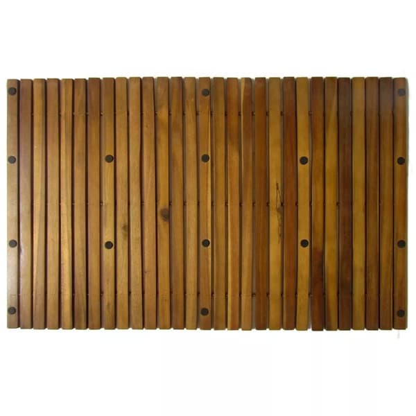 vidaXL 3 kpl Akaasia Kylpyhuoneen Matto 80 x 50 cm
