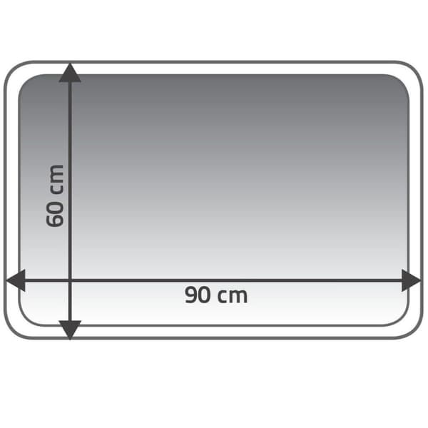 RIDDER bademåtte Coins 60 x 90 cm grå 7103307