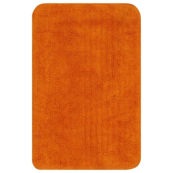 vidaXL Kylpyhuoneen mattosarja 2 osaa kangas oranssi