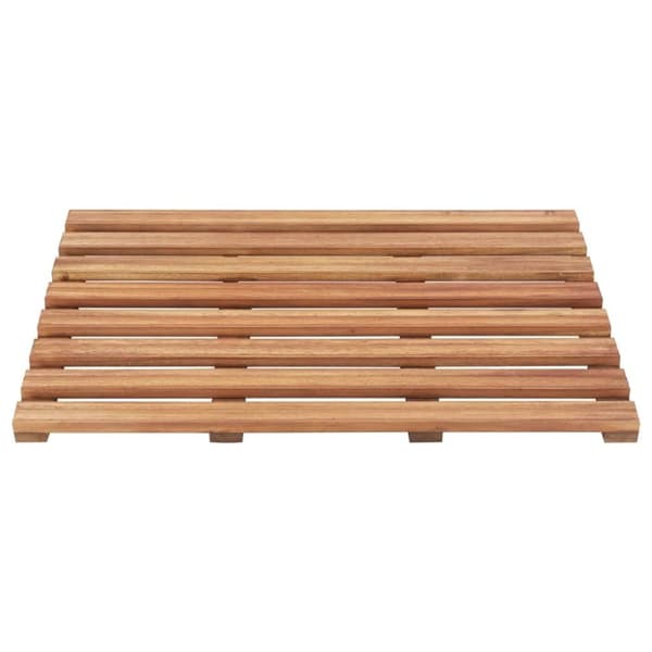 vidaXL Kylpymatot 2 kpl täysi akaasiapuu 56x37 cm