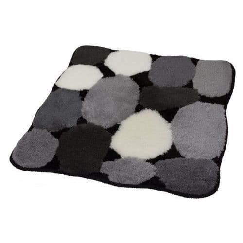 Kleine Wolke 8972926331 Badmatta i sten, svart, 65 x 55 cm
