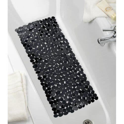 Badkarsmatta - WENKO - Paradise - Halkfri - PVC - 71x36 cm - Svart