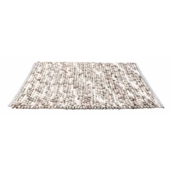 Urdu taupe badmatta, modernt utseende med blandad effekt, robust kvalitet, helt luddfri, hög fuktupptagning,