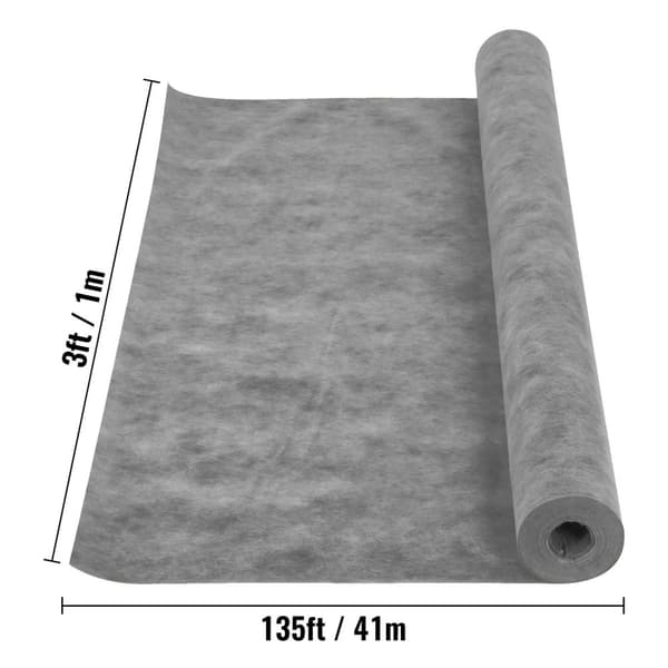 1m x 41m duschmembran, högkvalitativt PE-material, 3-lagers design, vattentätt och ångsäkert, flexibelt och skärbart, lätt att installera