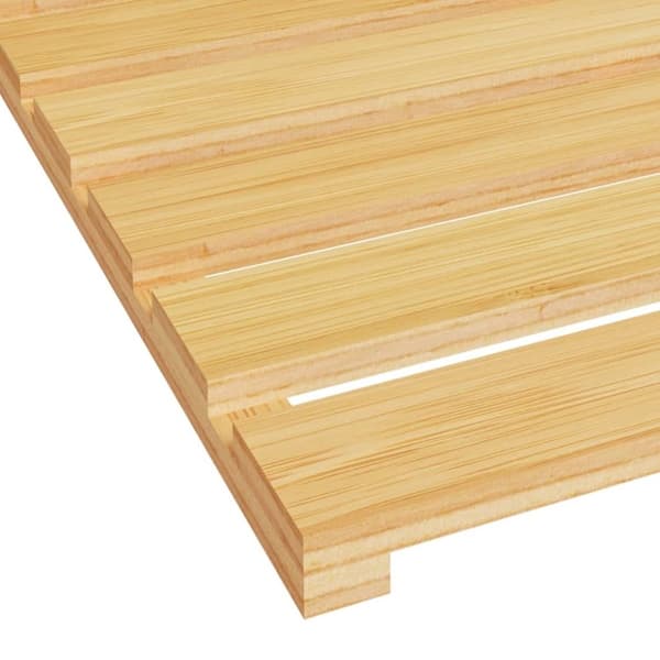 vidaXL Badematte i bambus 54x36 cm