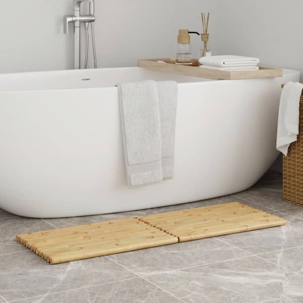 vidaXL Kylpymatot 2 kpl 50x35 cm bambu -  Kylpyhuoneen matot