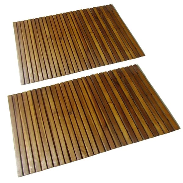 2 kpl Akaasia Kylpymatto 80 x 50 cm - Kylpymatto - Kylpymatot - Home & Living