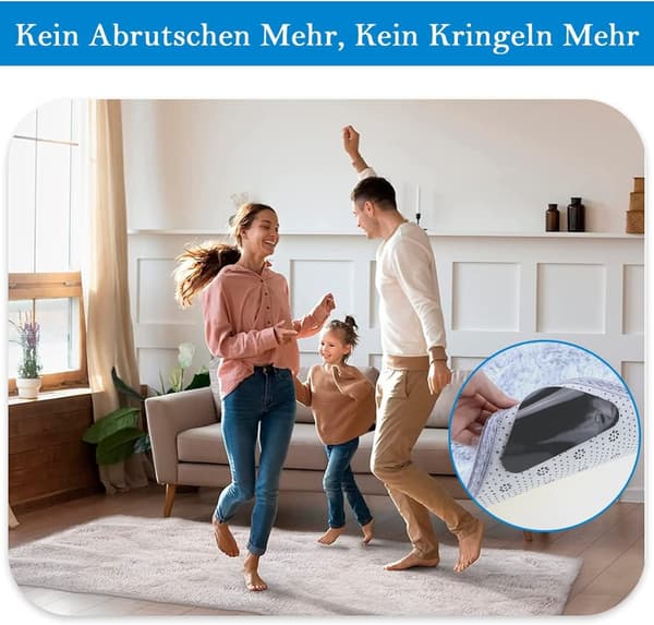 Sklisikre teppegripere for teppe 16-pack