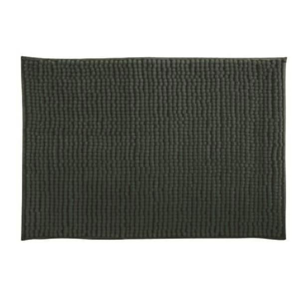 CHENILLE Mikrofiber Badmatta - MSV - Mörkgrön - Rektangulär - Vanlig