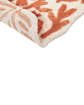 Miniatyrbilde 6 av 7: Badematte Oransje Bomull 60 x 90 cm Blomstermønster Asymmetrisk Moderne design Bad Baderomstilbehør Teppe Baderomsmatte