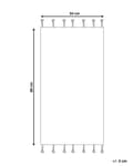 Miniatyrbilde 3 av 7: Badematte Beige Bomull 50 x 80 cm Dekorative frynser Moderne design Bad Baderomstilbehør Teppe Baderomsmatte