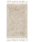 Miniatyrbilde 1 av 7: Badematte Beige Bomull 50 x 80 cm Dekorative frynser Moderne design Bad Baderomstilbehør Teppe Baderomsmatte