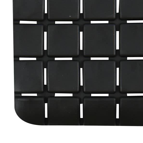 Anti-halk badkarsmatta Gummi QUADRO 36x76cm Svart - MSV