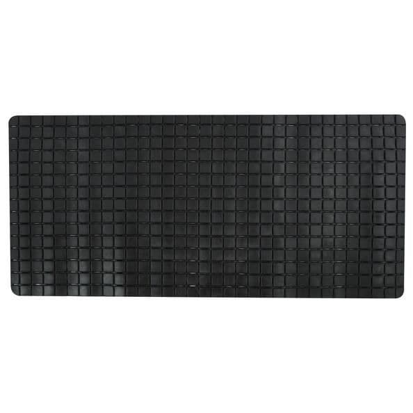 Anti-halk badkarsmatta Gummi QUADRO 36x76cm Svart - MSV