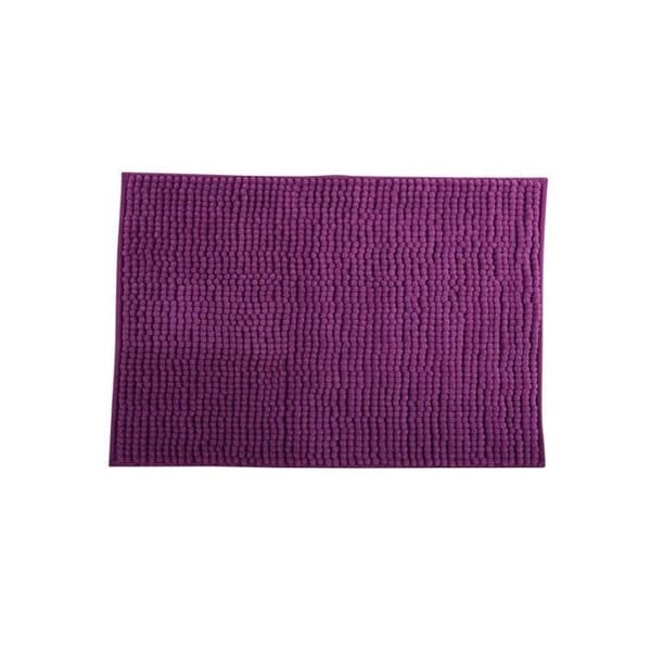 Badrumsmatta - MSV - Lila - 40x60 cm - Mikrofiber - Torktumlaranpassad - Rektangulär