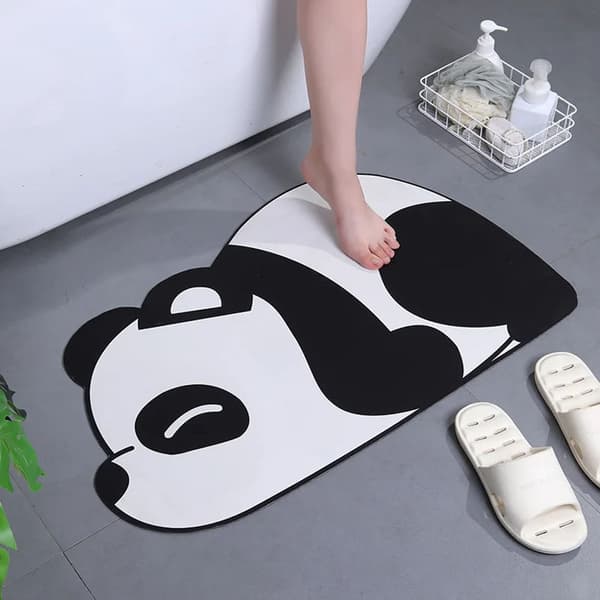 Karta Panda Badmatta, Superabsorberande, Snabbtorkande, Halkfri Säkerhet