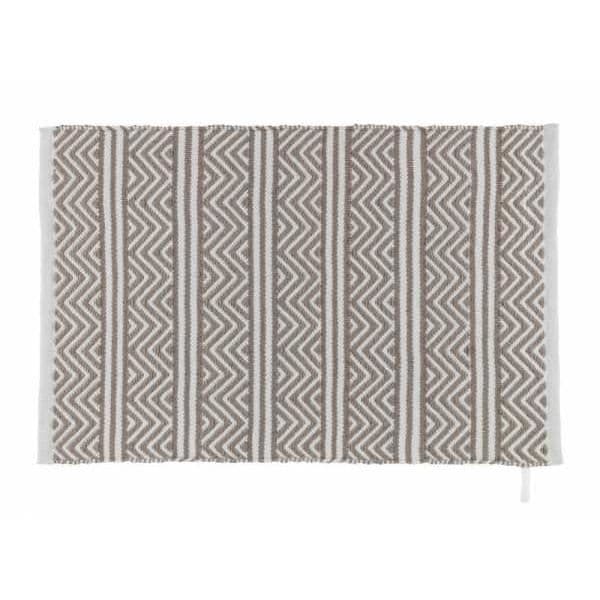 WENKO Shaki badmatta, halkfri badrumsmatta, tillverkad av återvunnen plastflaska, polyester, 50x80 cm, flerfärgad