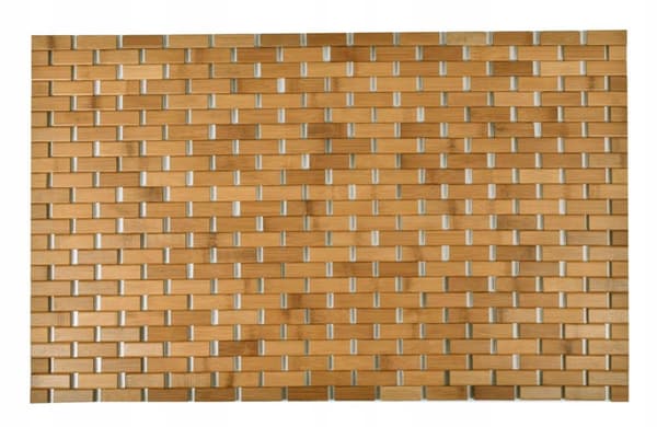 Bambu kylpyhuonematto 50x80 cm ALBA vaaleanruskea
