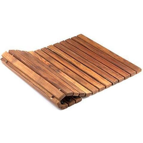 Duschgaller - Asinox - TEK4H4060 - Teak - 60 x 40 x 2 cm - Halkfritt