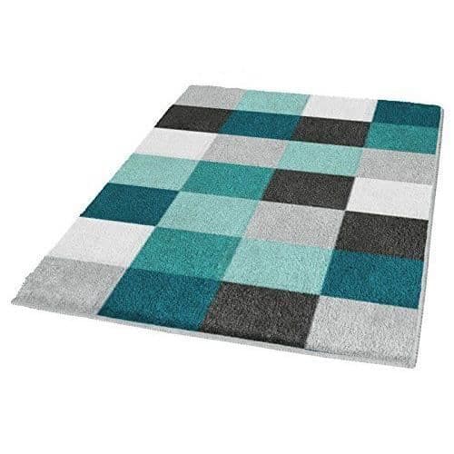 Kleine Wolke 5426675382 Caro polyakryl badmatta, turkos, 60 x 105 x 2,5 cm