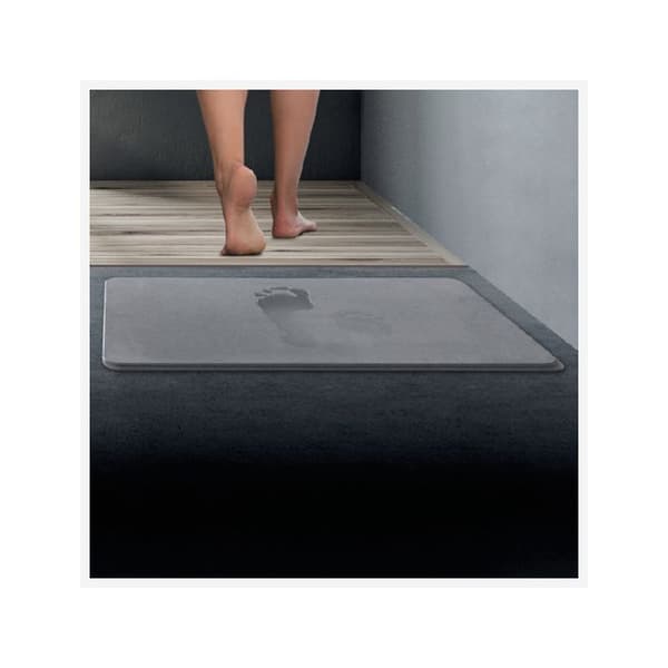 Matta - FEM - Diatomit - 39x60cm - Grå - Rektangulär - Modern
