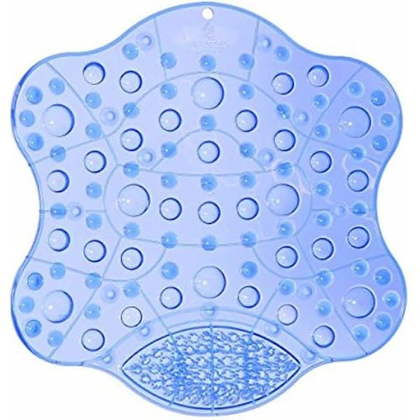 Massage duschmatta - HERDEGEN - 40x40x2 cm - Plast - Blå - Fyrkantig