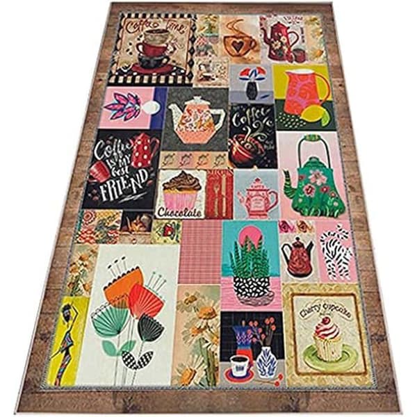 Mattor - Odefinierad - 80 cm - Polyester - Tvättbar - Färgglad