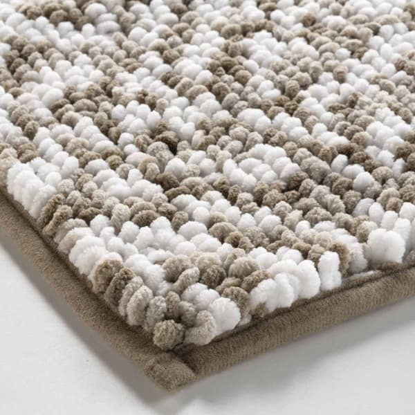 Badrugs 45x75 cm mikrofiber trikolor - Brun