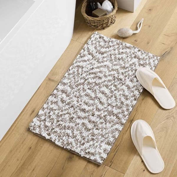 Badrugs 45x75 cm mikrofiber trikolor - Brun