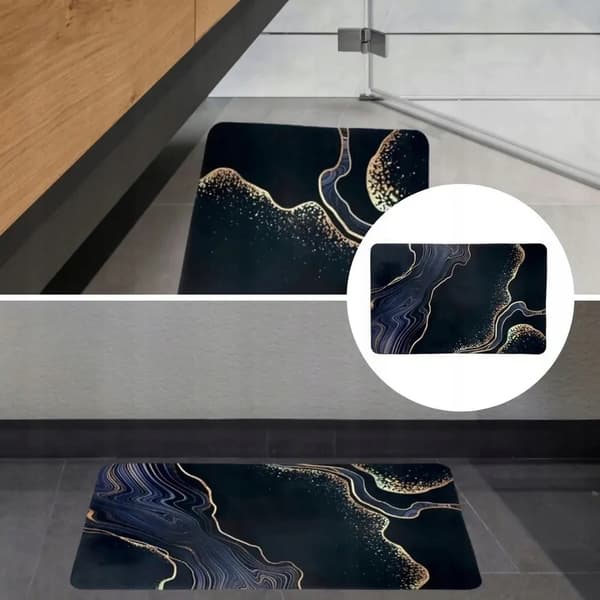 BADEVÆRSMÅTE XXL ANTI-SLIP HURTIGTØRENDE ABSORBENDE MÅTTE 50 x 80