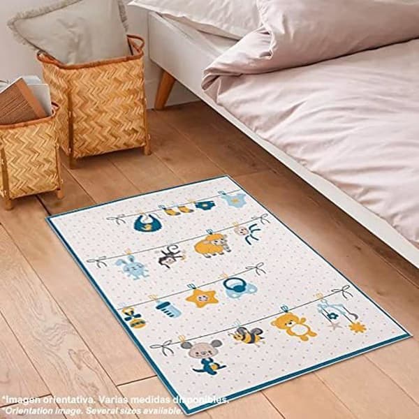 Matta - Ej specificerad - 120 x 180 cm - Polyester - Flerfärgad - Maskintvättbar