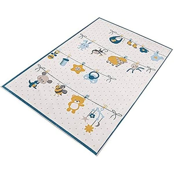 Matta - Ej specificerad - 120 x 180 cm - Polyester - Flerfärgad - Maskintvättbar