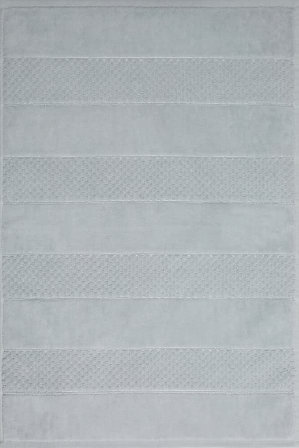Kylpyhuonematto 50x70 JESSI Eurofirany kohokuvioitu geometrinen hopea